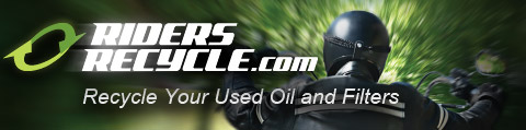 Riders Recycle.com, Recycle your used oil and filters.